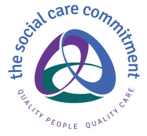 Social care commitment logo